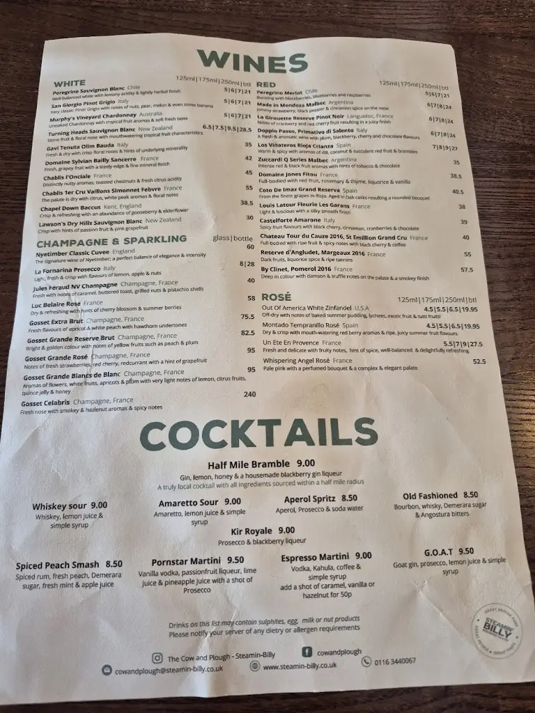 Menu_Cow and Plough_Oadby_image_3