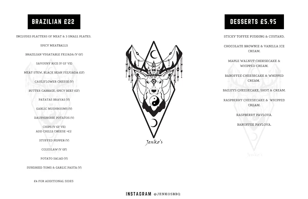 Menu_Jenko's Restaurant_Oakengates_image_1