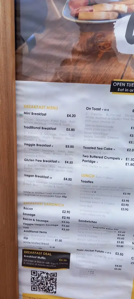 Menu_The Outpost Cafe & Bar_Oakengates_image_1