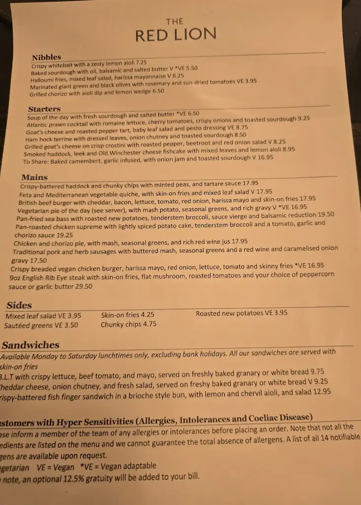 Menu_The Red Lion_Odiham_image_1