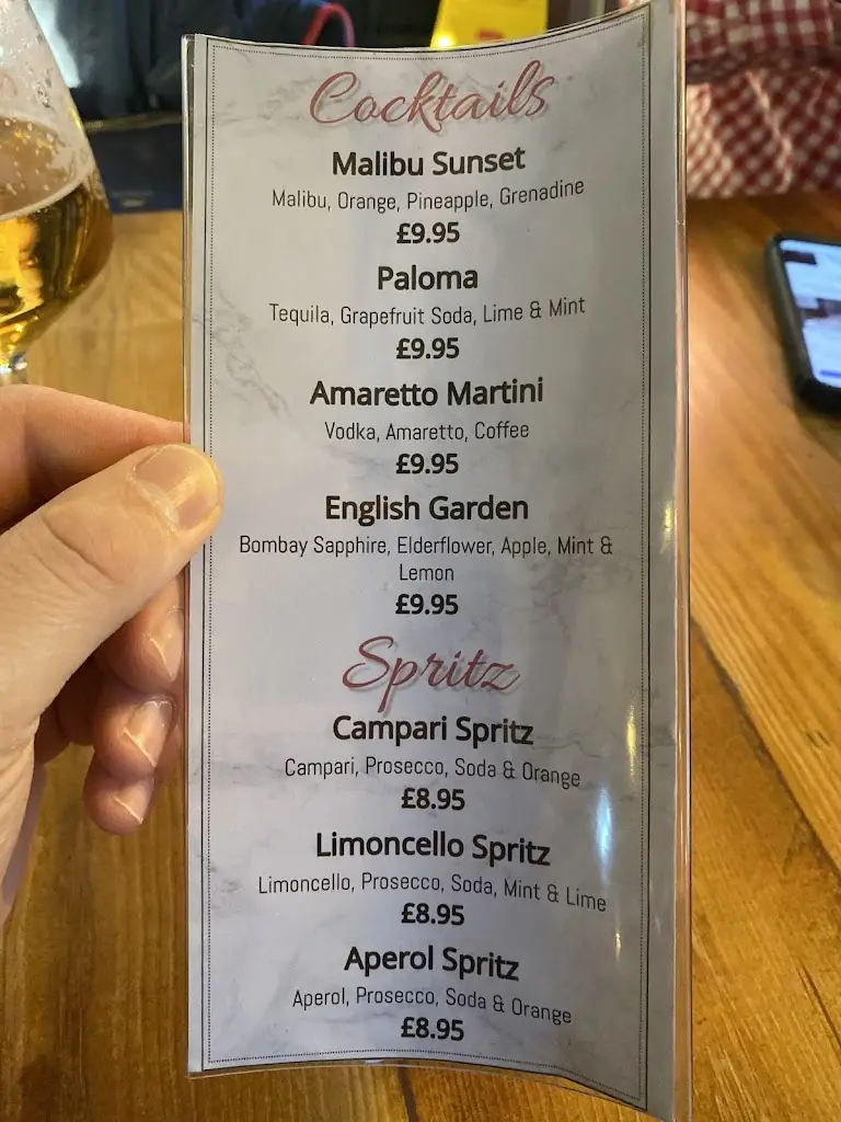 Menu_The Fox & Castle_Old Windsor_image_1