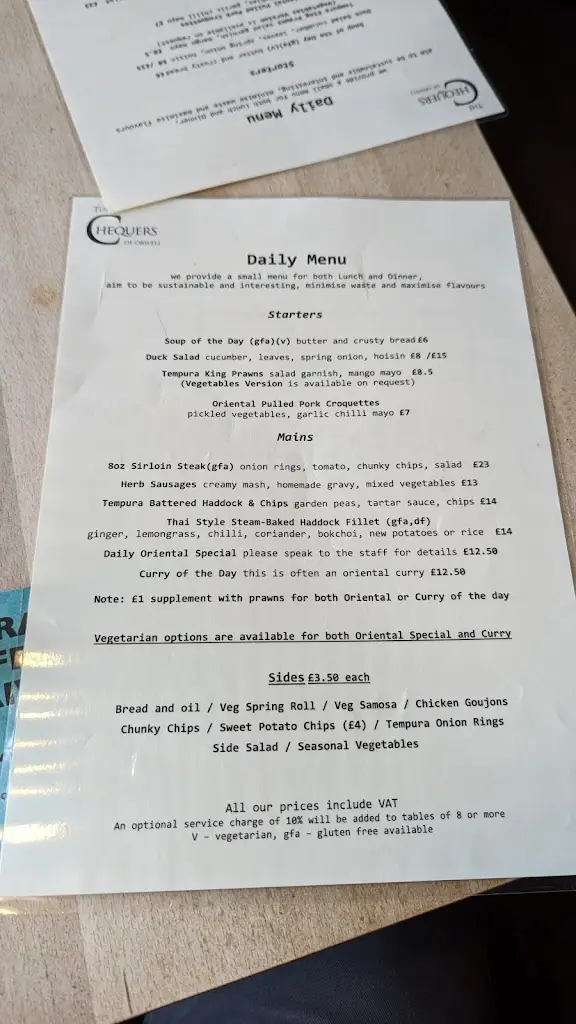 Menu_The Chequers Orwell_Orwell_image_3