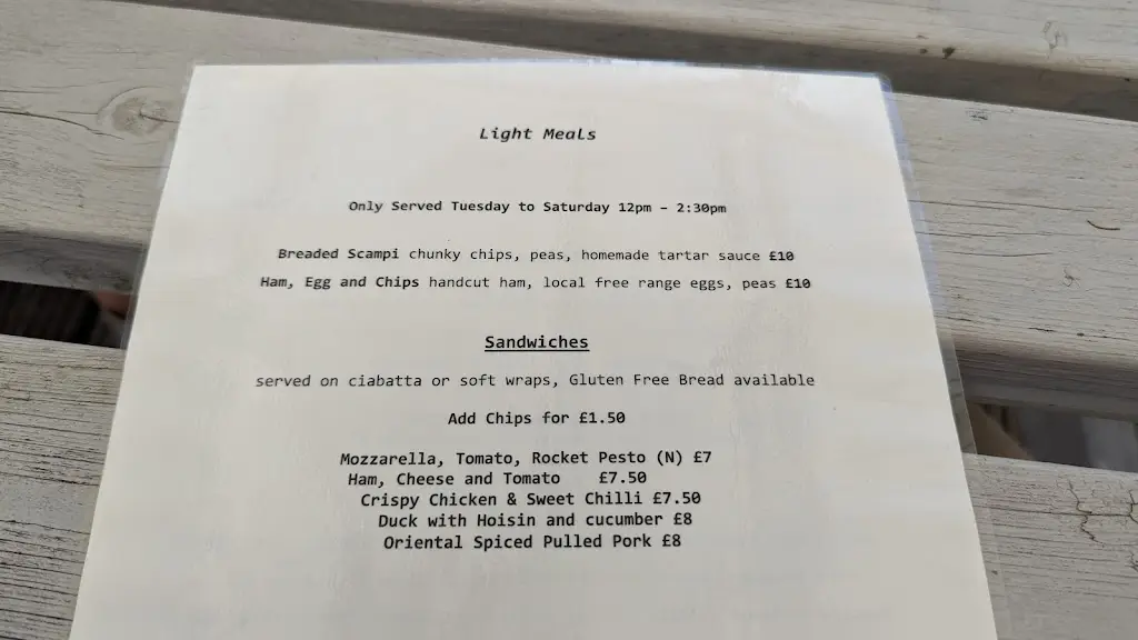Menu_The Chequers Orwell_Orwell_image_4
