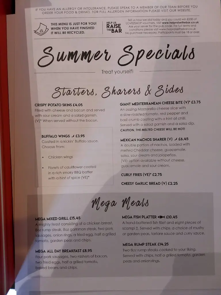 Menu_Highwayman_Oswestry_immagine_3