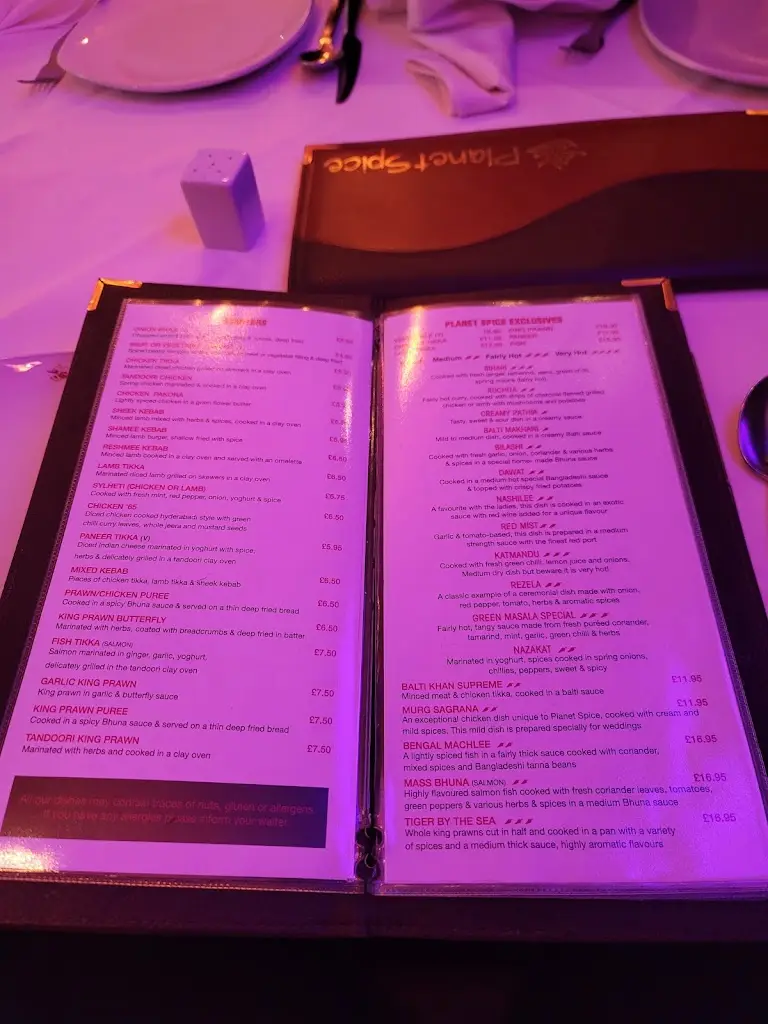 Menu_Planet Spice_Ormesby St Margaret_immagine_2
