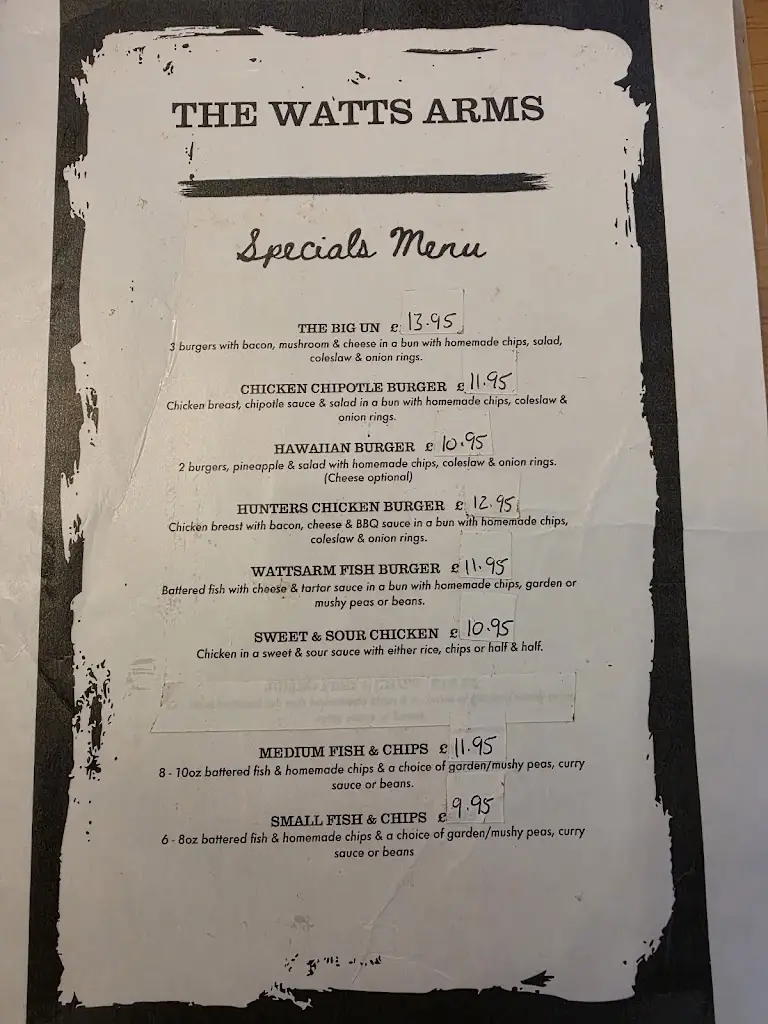 Menu_The Watts Arms_Ottringham_image_3