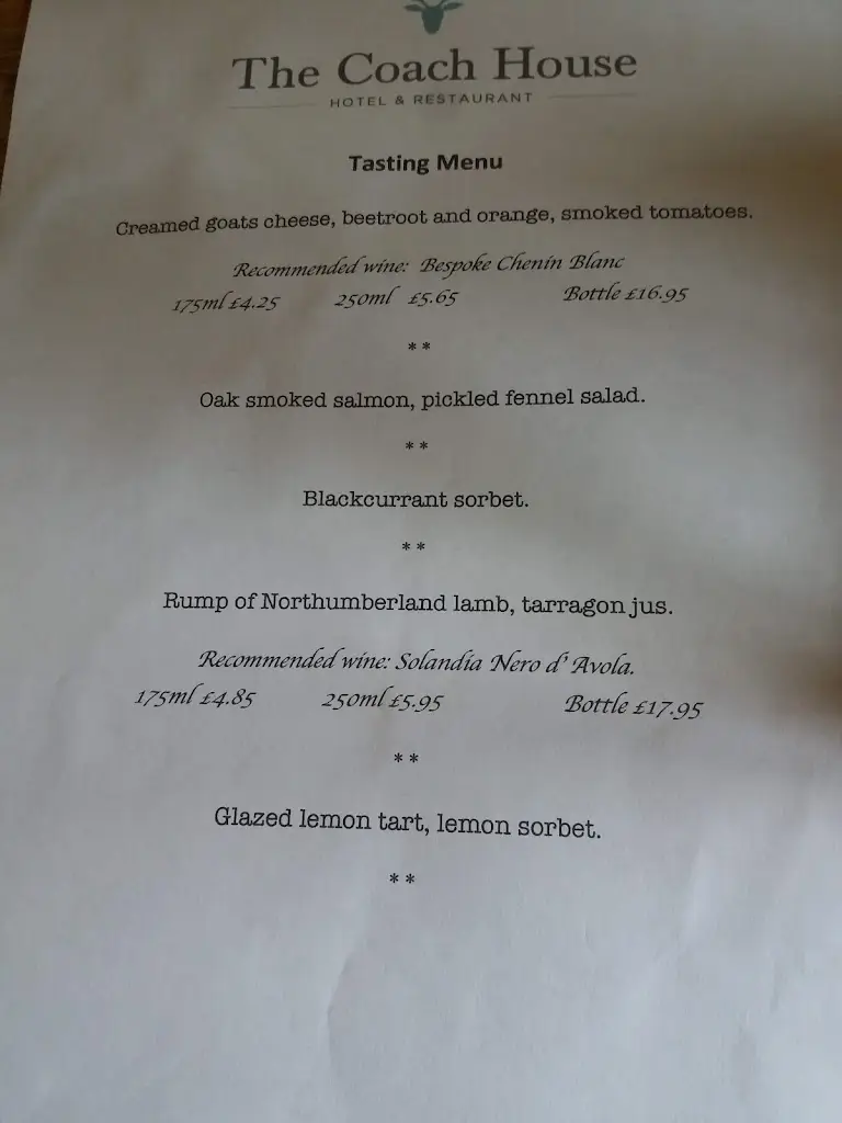 Menu_The Coach House_Otterburn_image_3