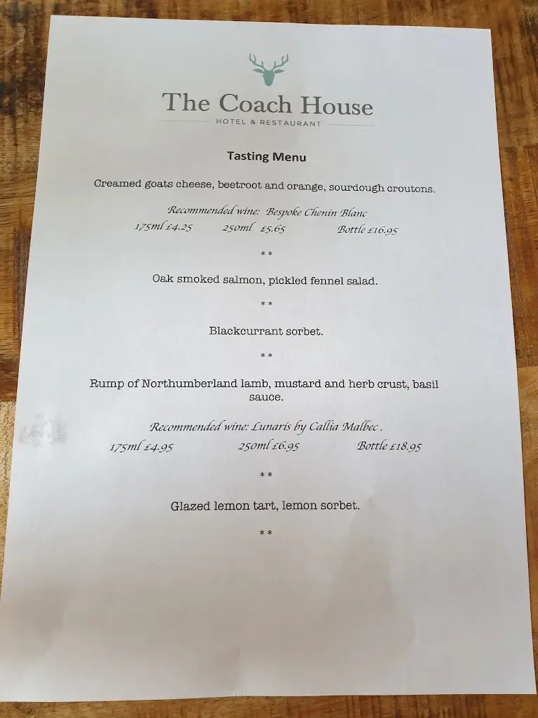 Menu_The Coach House_Otterburn_image_4