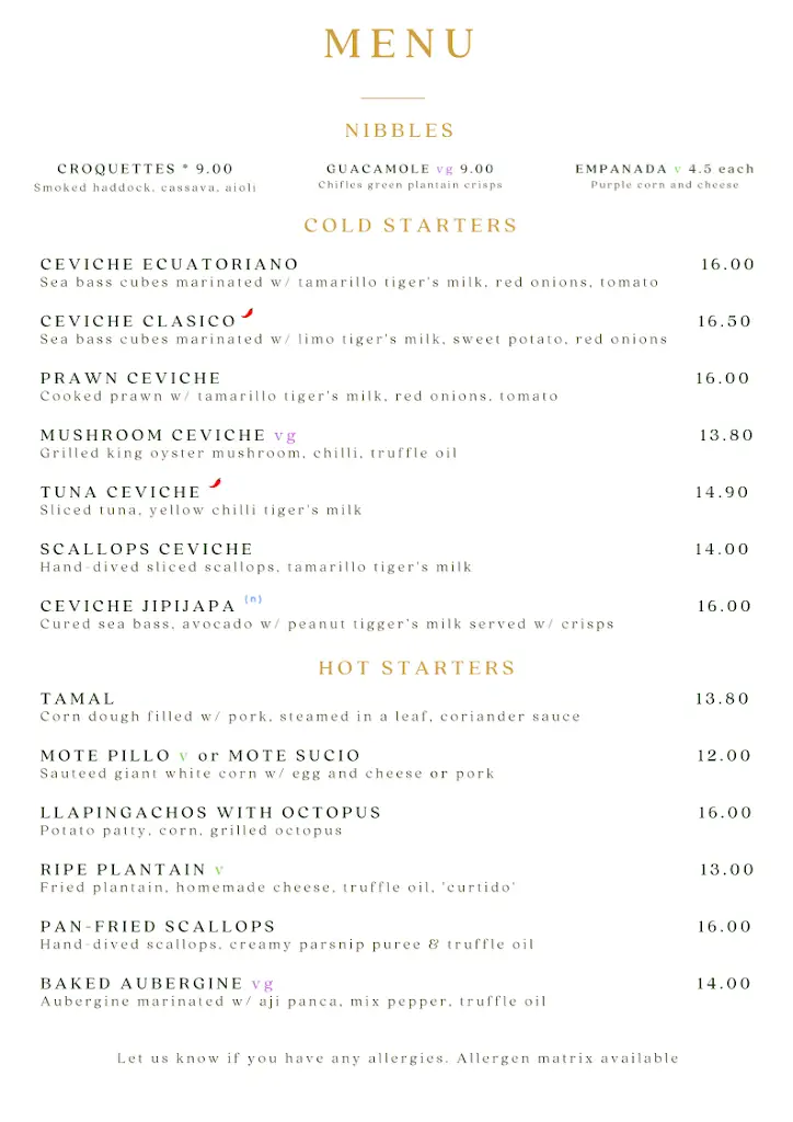 Menu_El Inca Plebeyo Restaurant_Barnsbury_image_1