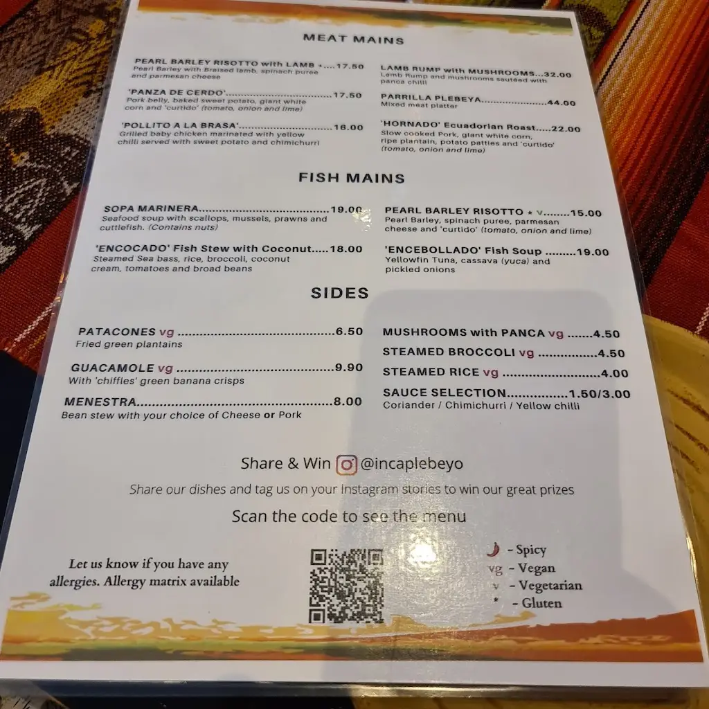 Menu_El Inca Plebeyo Restaurant_Barnsbury_image_3