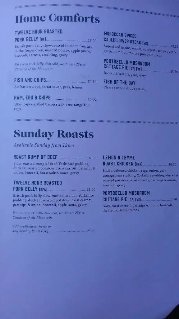 Menu_The Cherry Tree_Olney_image_1