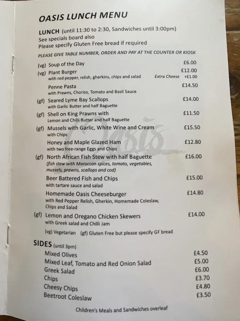 Menu_Cafe Oasis_Overcombe_imagen_4