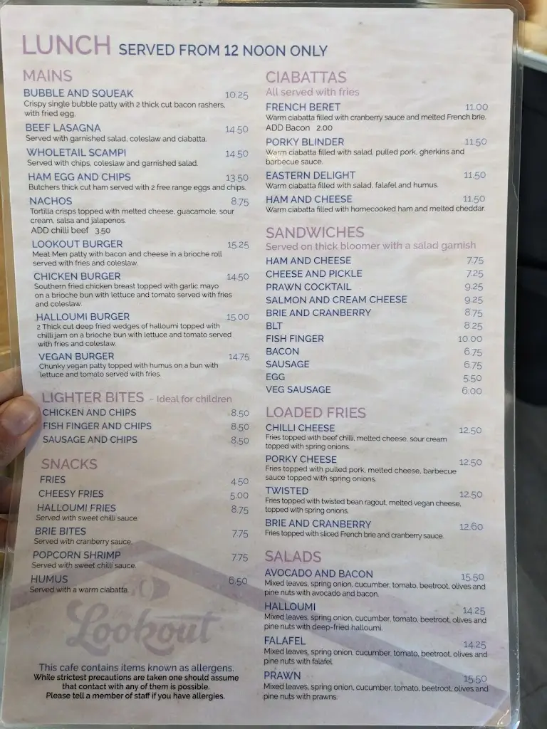 Menu_Lookout Cafe_Overcombe_image_1