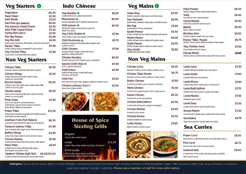 Menu_House of Spice Bar & Grill_Oldbury_image_1
