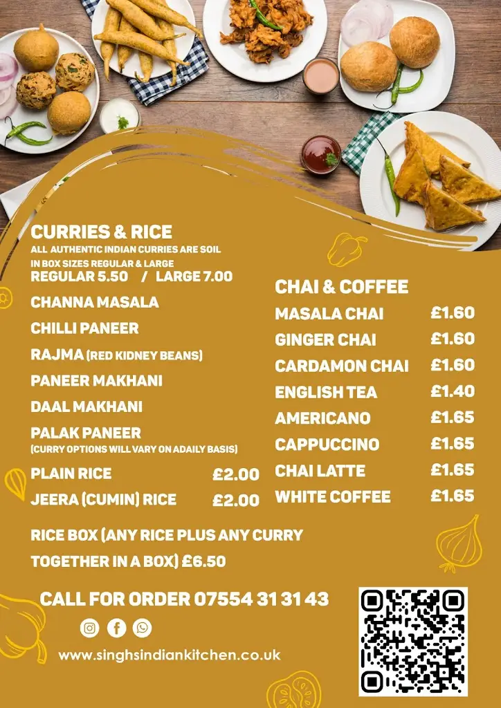 Menu_Singh's Indian Kitchen_Oldbury_image_1