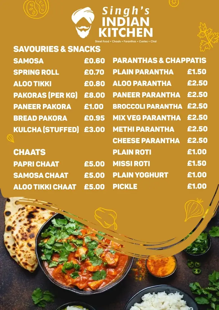 Menu_Singh's Indian Kitchen_Oldbury_image_2