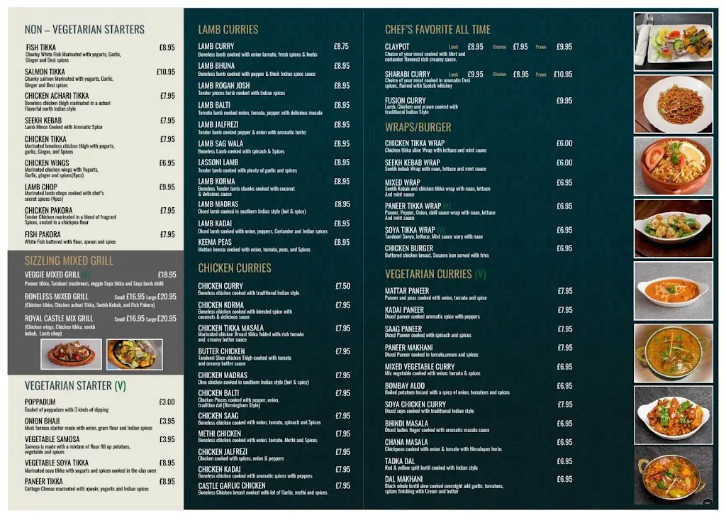 Menu_Royal castle Oldbury_Oldbury_image_1
