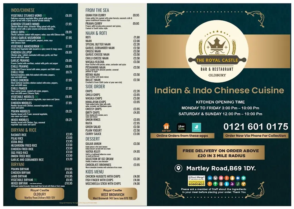 Menu_Royal castle Oldbury_Oldbury_image_2