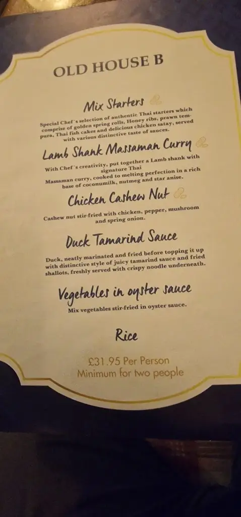 Menu_The Old House At Home_Overton_image_4