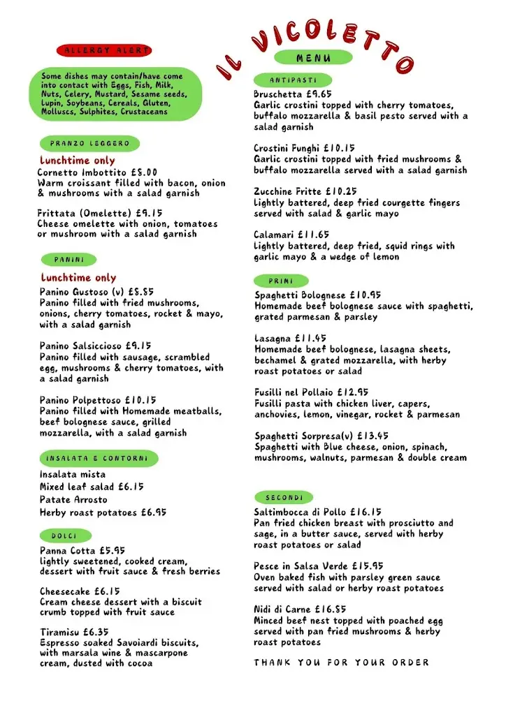 Menu_Il Vicoletto, Otley_Otley_immagine_1