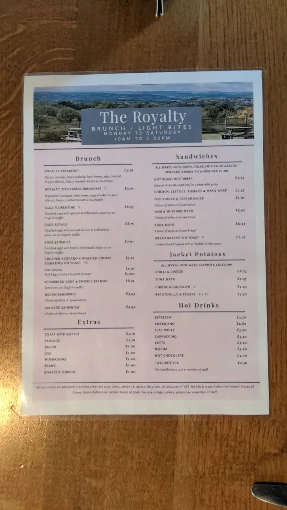 Menu_The Royalty_Otley_image_1