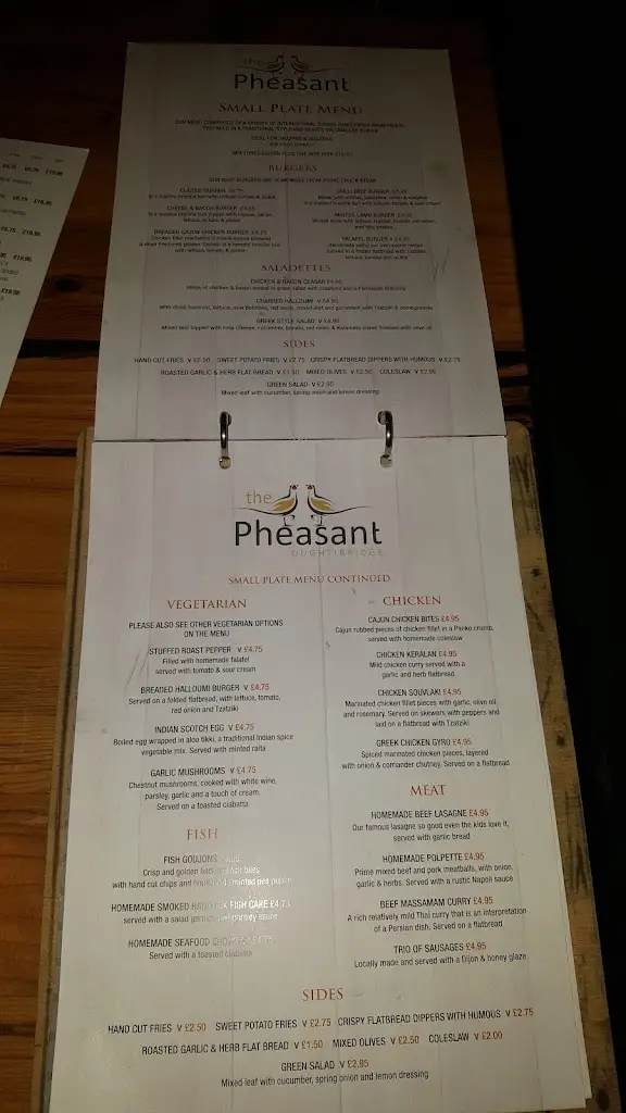 Menu_The Pheasant Bar & Grill_Oughtibridge_image_3