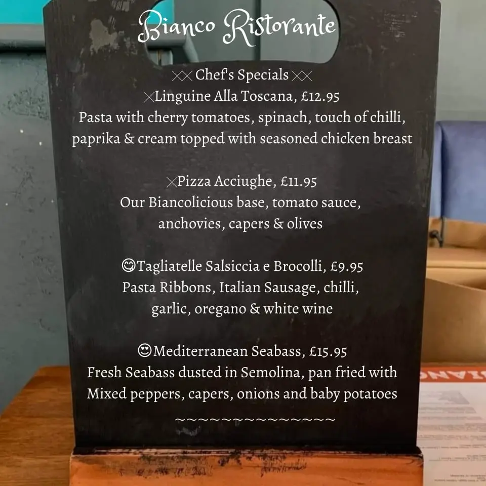 Menu_Bianco Ristorante Northallerton_Northallerton_image_4