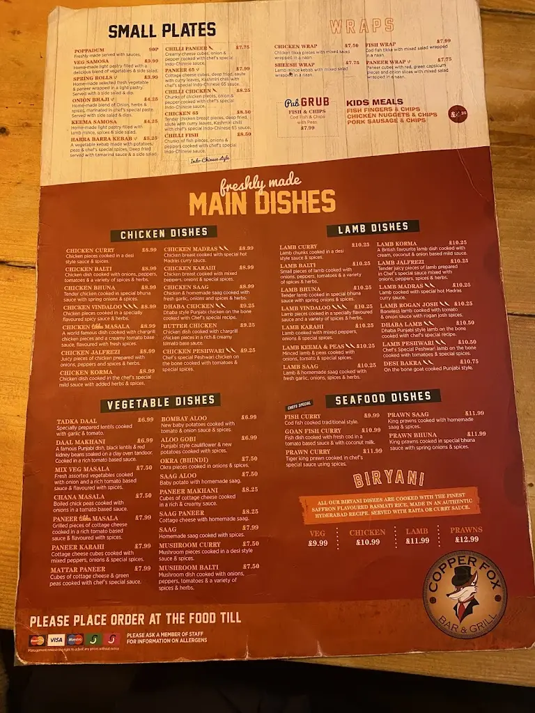 Menu_Copper Fox Grill_Bartley Green_image_2