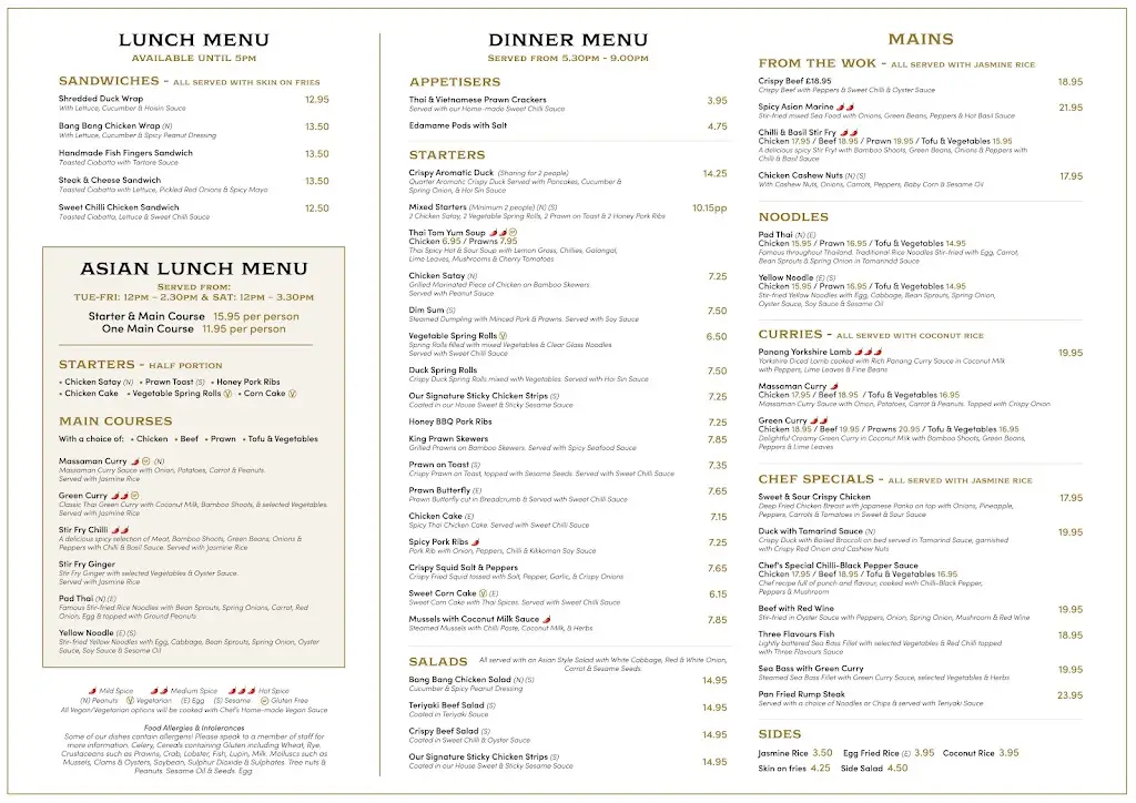 Menu_The Optimist_Northallerton_image_1