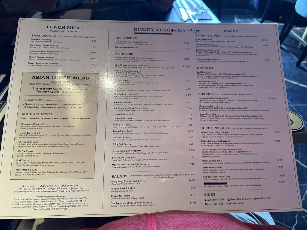 Menu_The Optimist_Northallerton_image_2