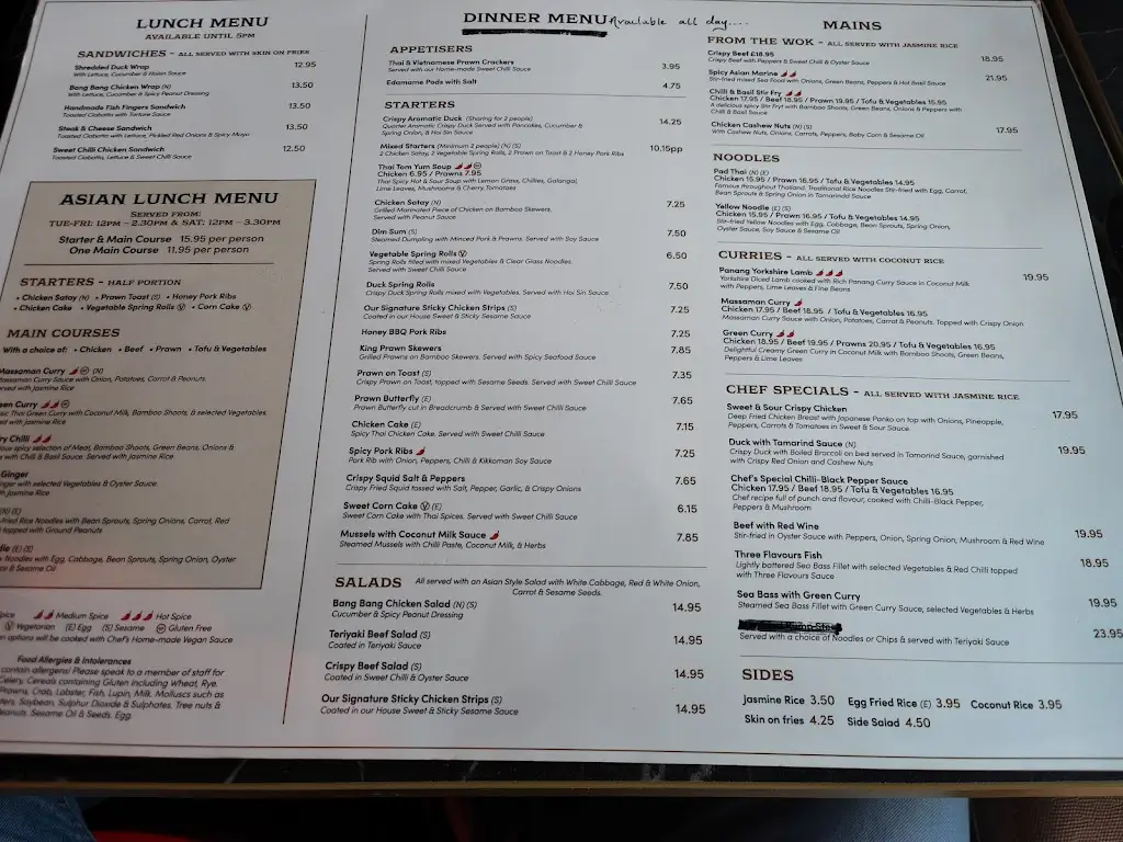 Menu_The Optimist_Northallerton_image_3