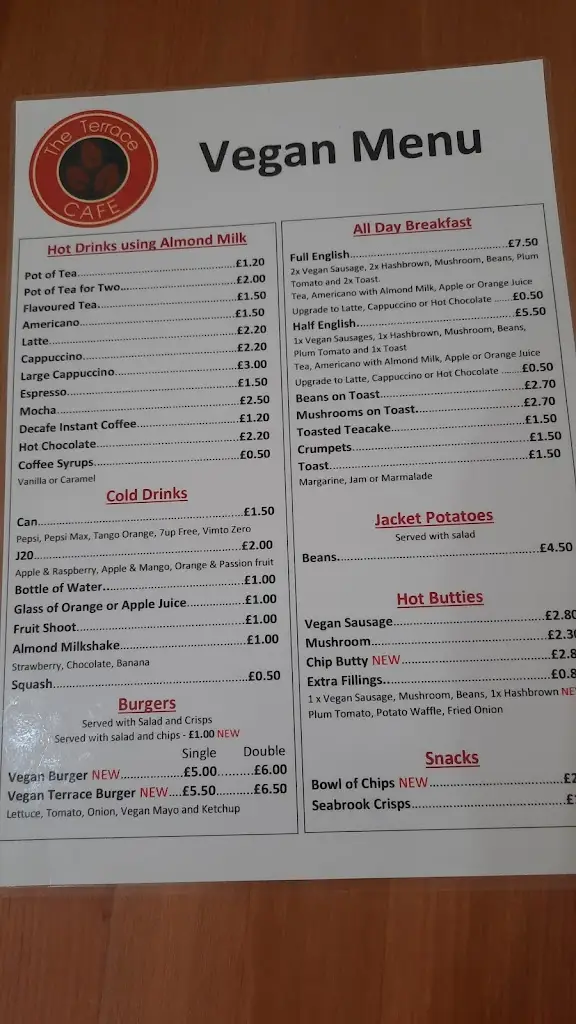 Menu_The Terrace Cafe_Northallerton_image_1