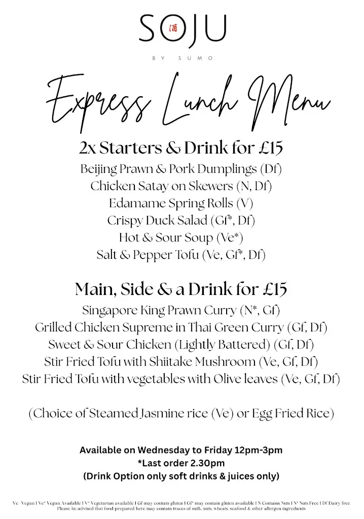 Menu_Soju by sumo x Northallerton_Northallerton_immagine_2