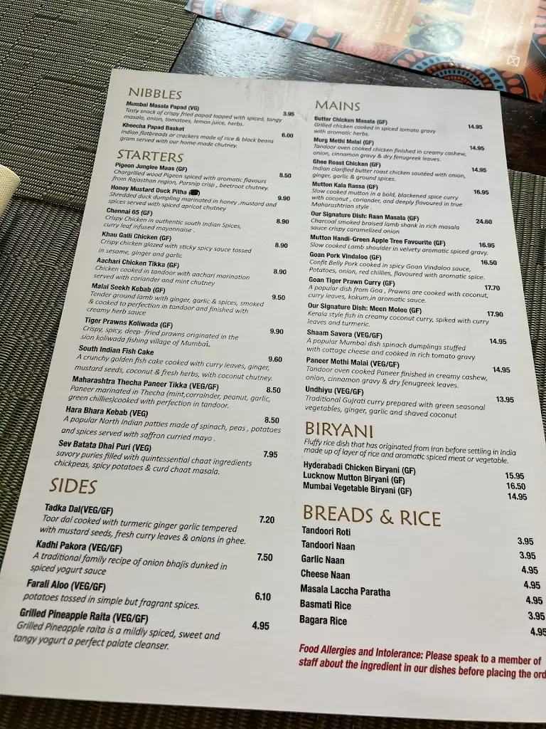 Menu_The Green Apple Tree Indian Restaurant_Northallerton_immagine_1