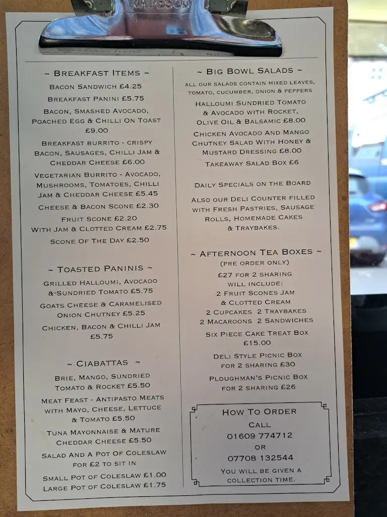 Menu_The Central Coffee House_Northallerton_image_3