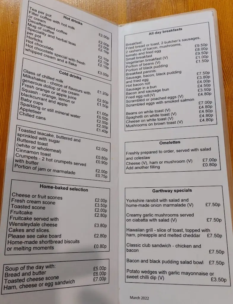 Menu_The Garthway Tea Room_Northallerton_immagine_1