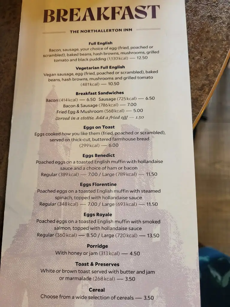 Menu_The Northallerton Inn_Northallerton_immagine_2