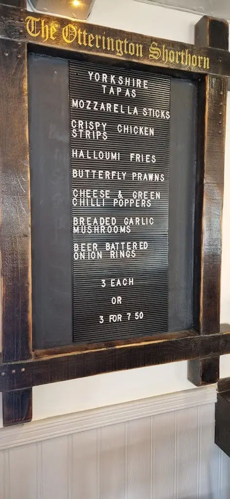 Menu_Otterington Shorthorn Inn_Northallerton_image_1