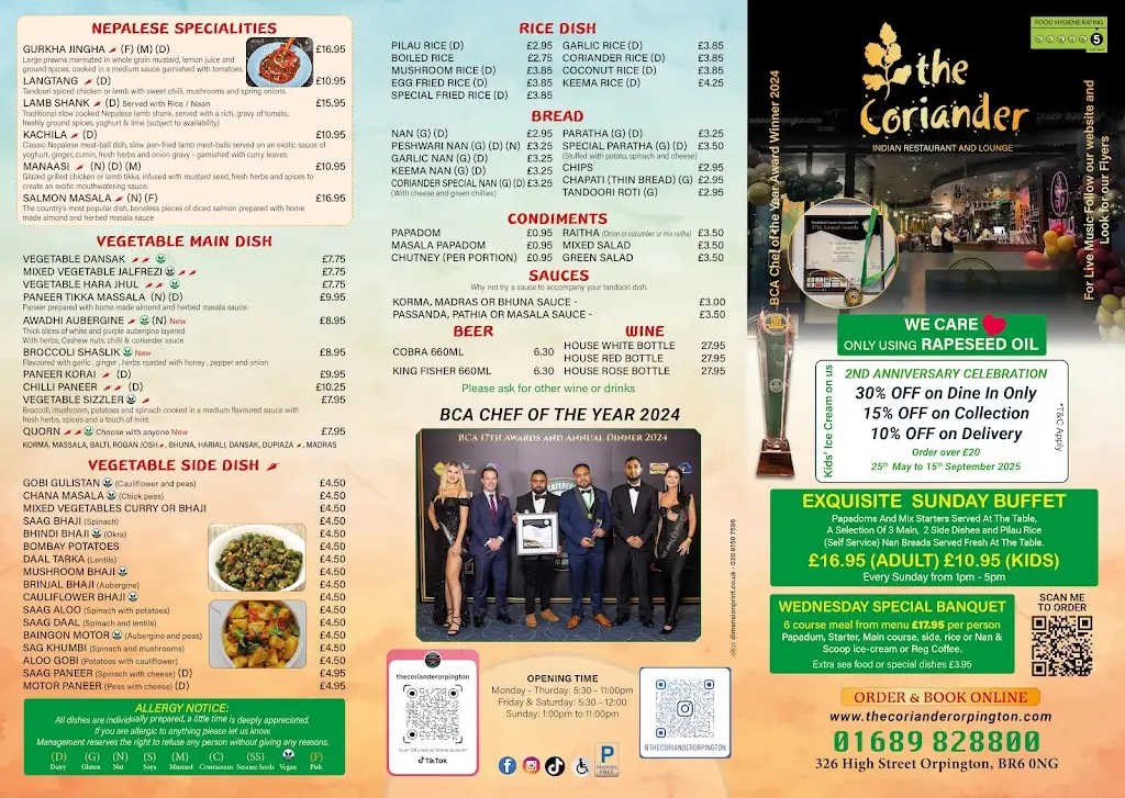 Menu_THE CORIANDER ORPINGTON_Orpington_immagine_2