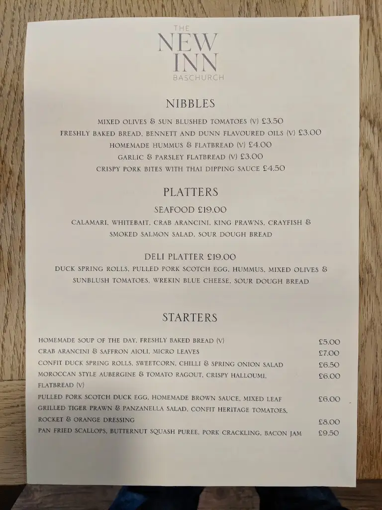 Menu_The New Inn_Baschurch_image_3