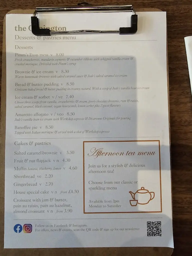 Menu_the Orpington Café & Record Store_Orpington_image_1