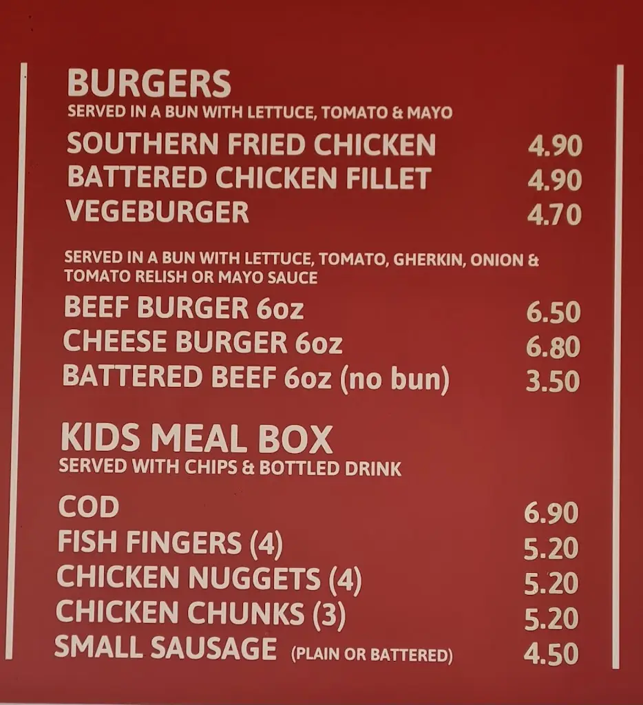Menu_The Ottery Chippy_Ottery St Mary_image_1