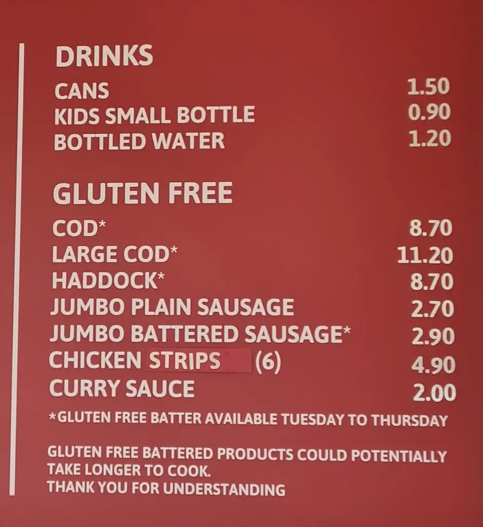 Menu_The Ottery Chippy_Ottery St Mary_image_2