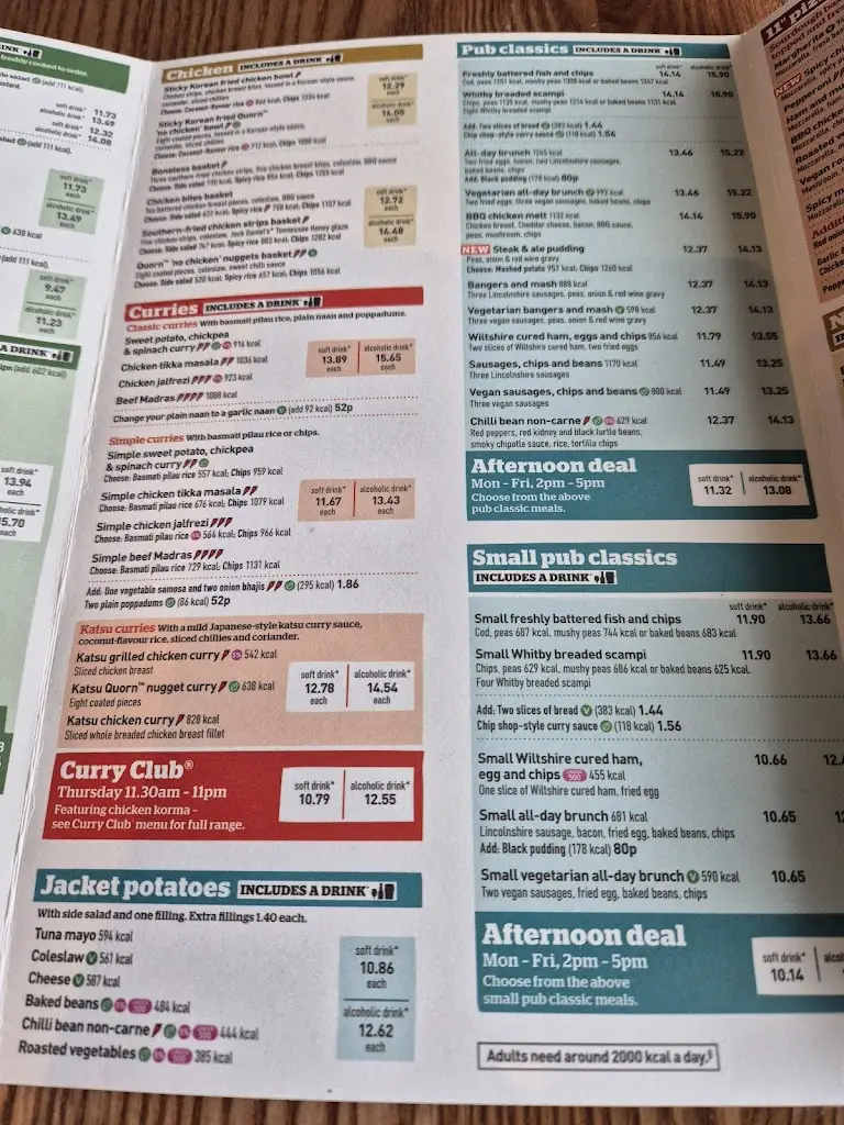 Menu_The London Stone - JD Wetherspoon_Allhallows_image_2