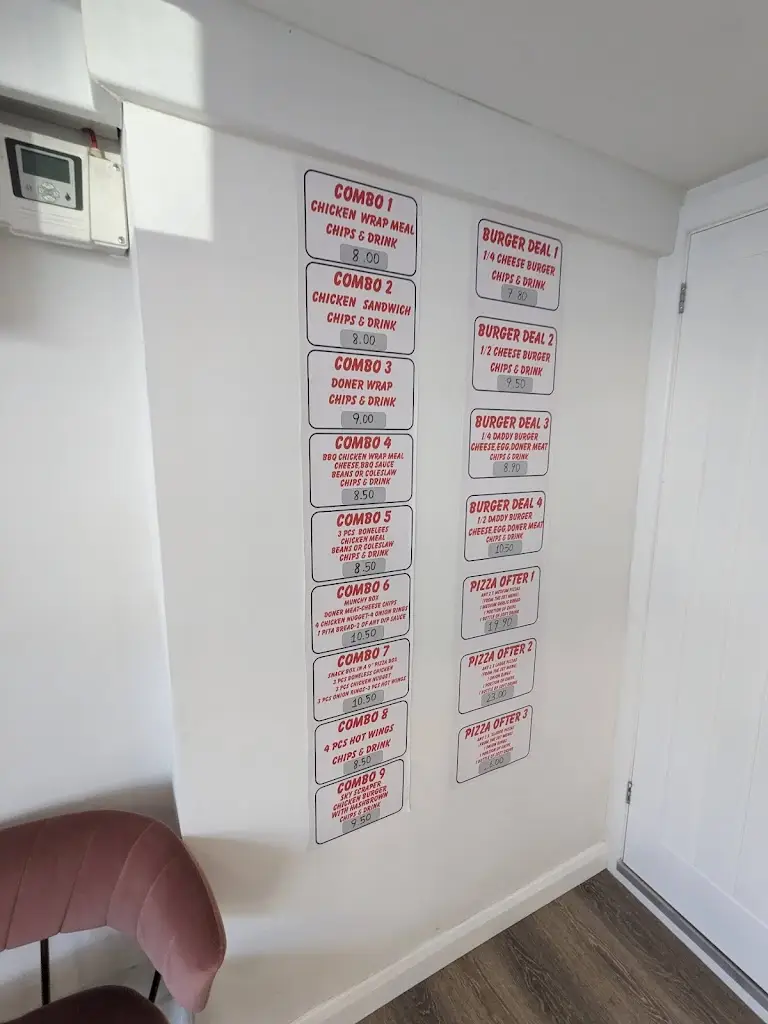 Menu_Ottery Pizza and Kebab House_Ottery St Mary_image_4