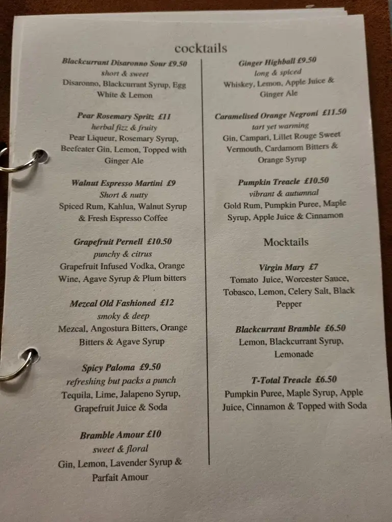 Menü_The Walrus Restaurant and Bar_Baschurch_Bild_2