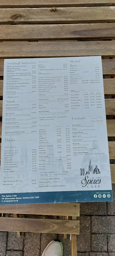 Menu_The Spires Cafe & Restaurant_Oxfordshire_image_3