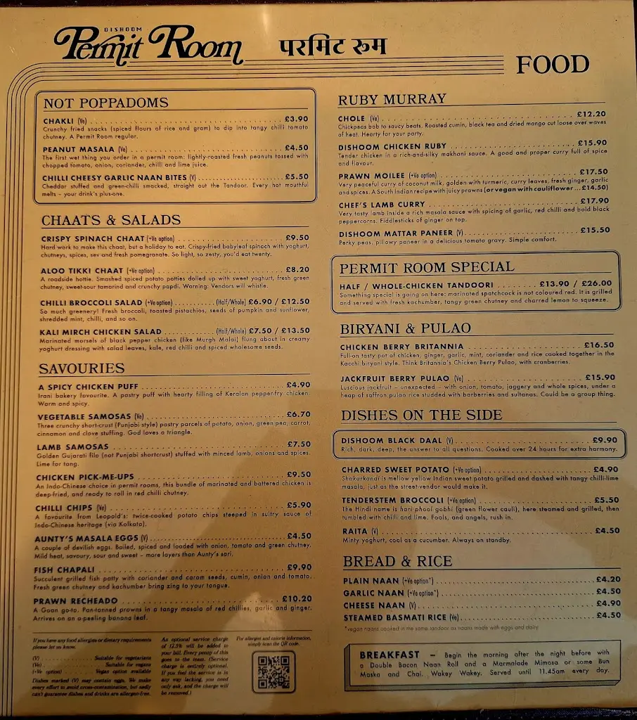 Menu_Dishoom Permit Room Oxford_Oxfordshire_image_4