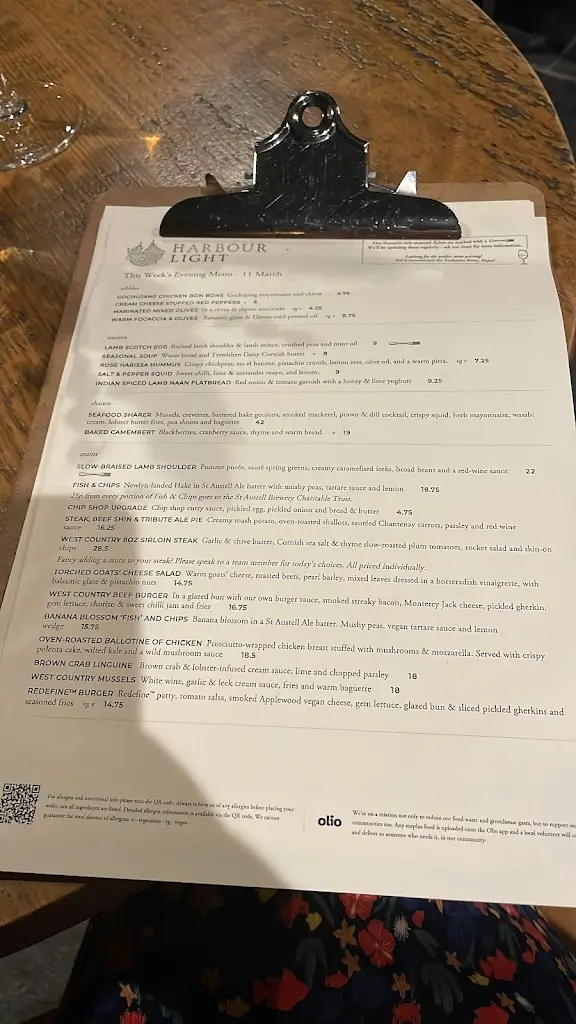 Menu_Harbour Light, Paignton_Paignton_image_4