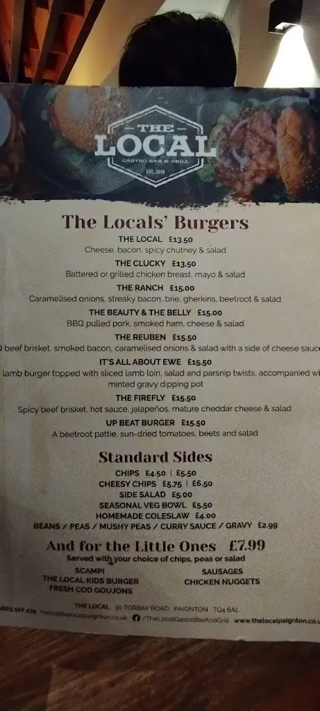Menu_The Local Gastro Bar And Grill_Paignton_image_2